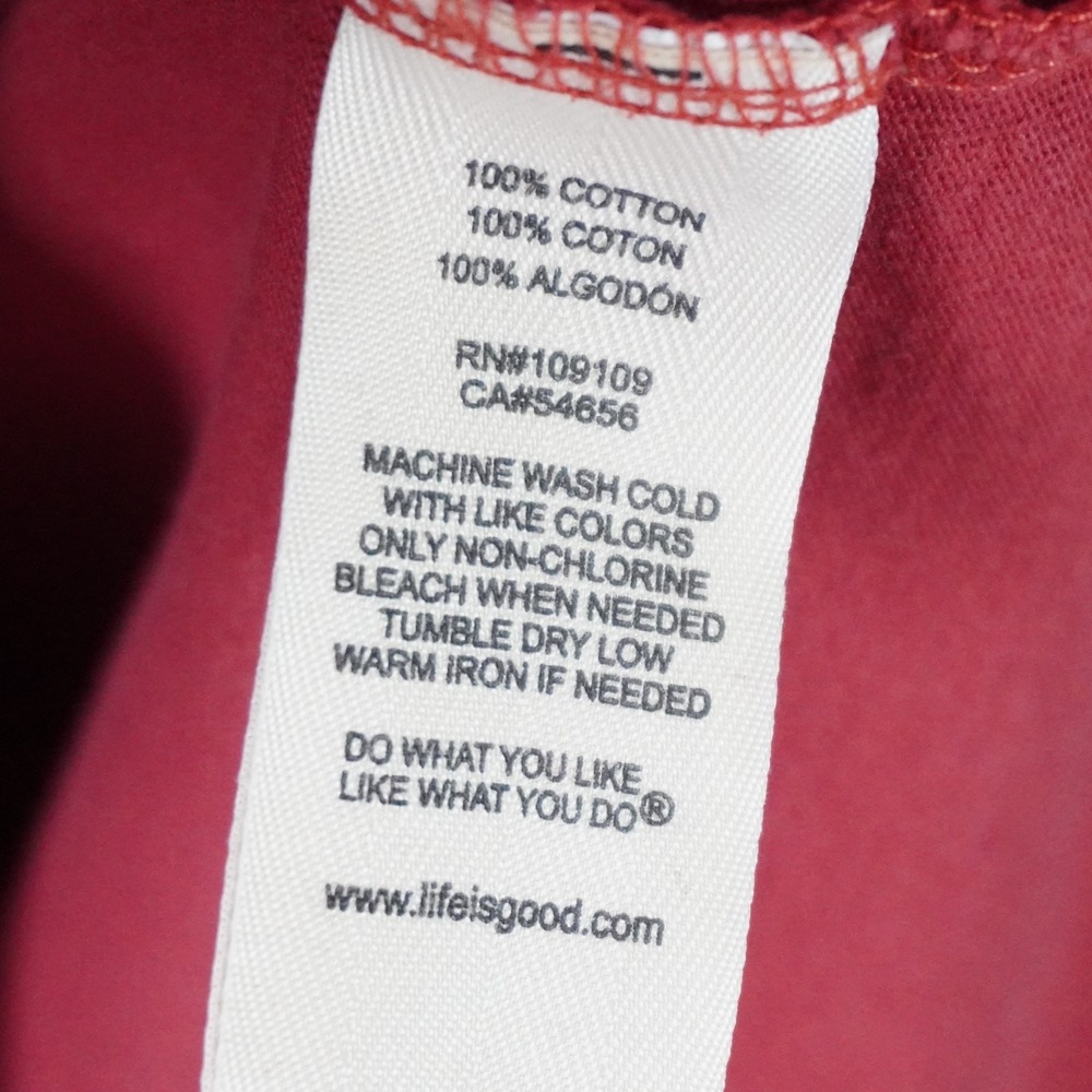 Life Is Good Shirt Mens XL Red Short Sleeve Crew‎ Neck Mr. Fix It Handyman - Picture 11 of 16